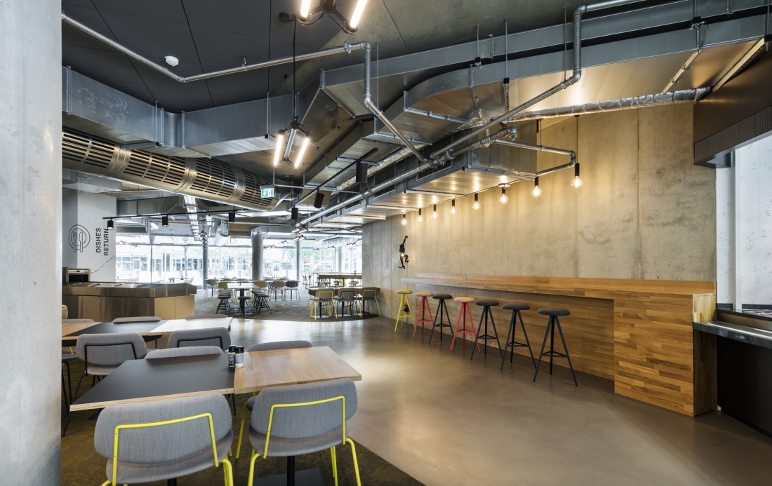 zalando Headquarter  Foodcourt Construction